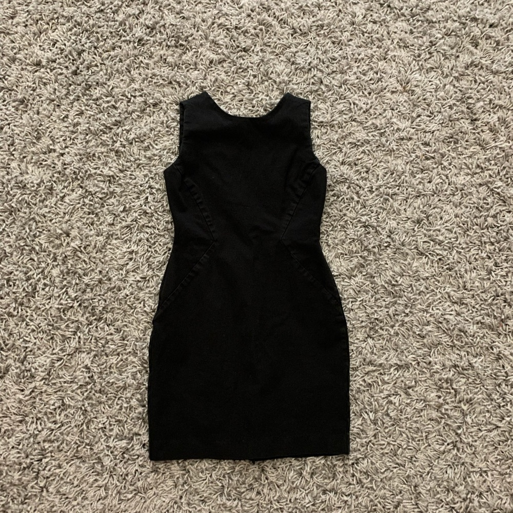 Banana republic denim black v back vintage dress